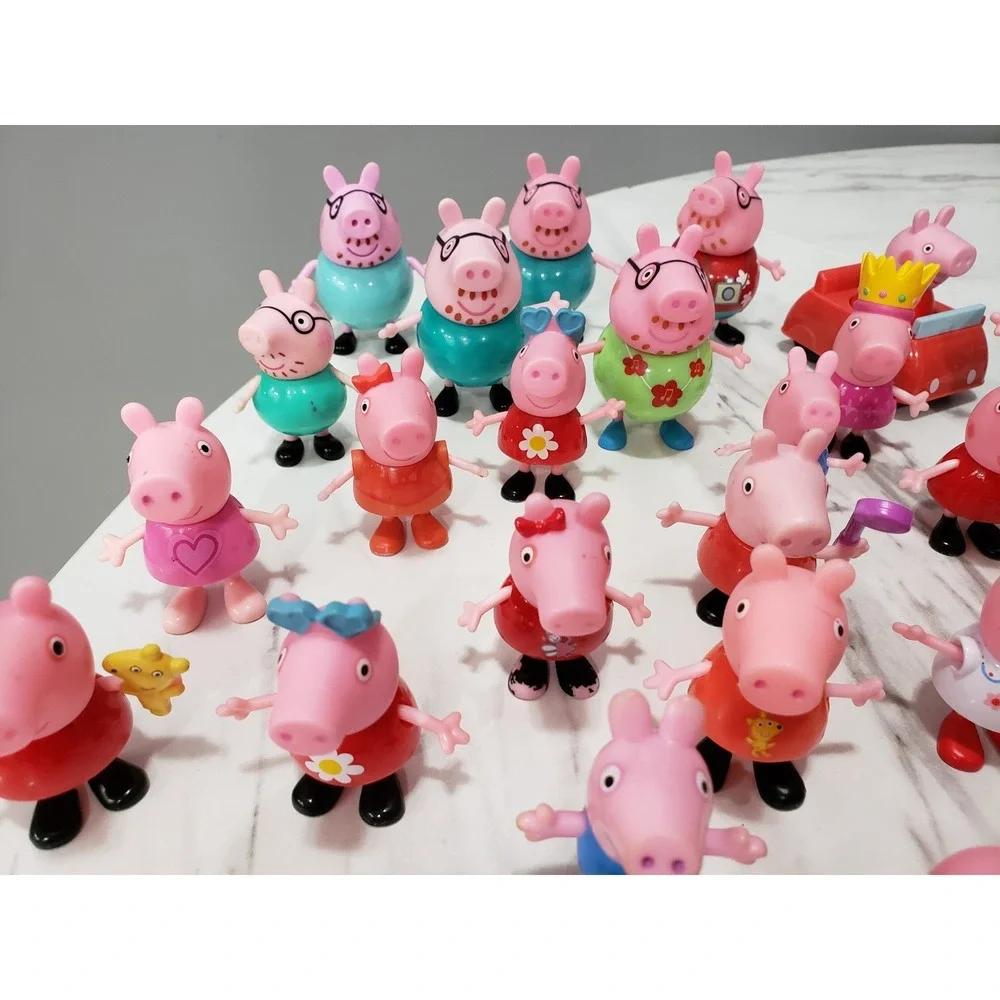 Lot 40+ Peppa Pig Family Friends Figures Bundle Mummy Daddy Grandma George #4
